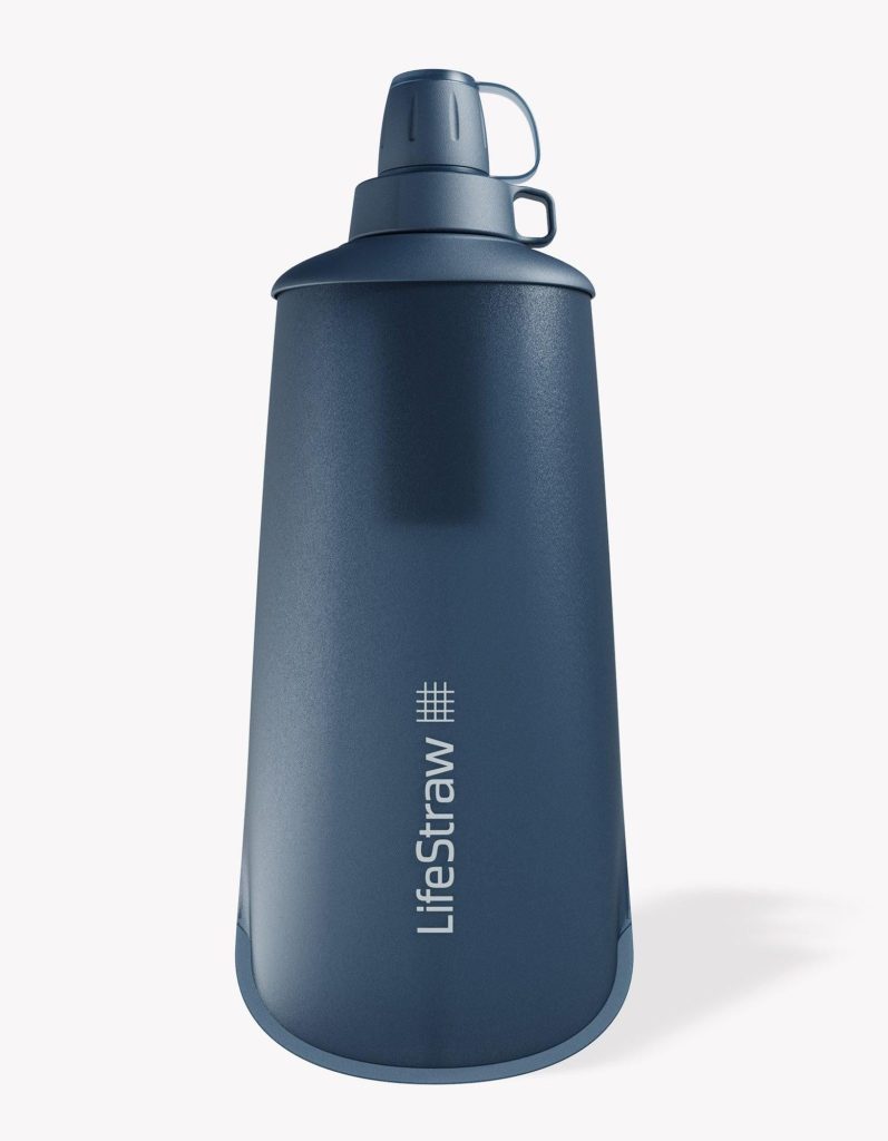 LifeStraw Peak Series Collapsible Squeeze 1L Bottle with Filter